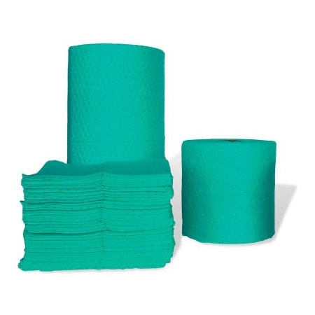 Meltblown Technologies Sorbent Roll, 15 in x 150, Hazmat, Green GNFMFL150S